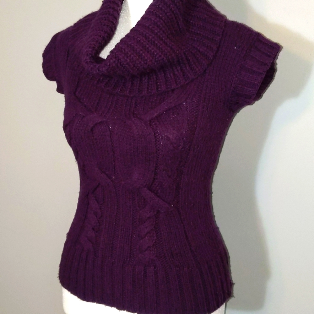 Cowl Neck Cable Knit Sweater by AEO